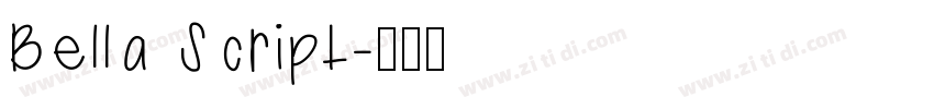 Bella Script字体转换